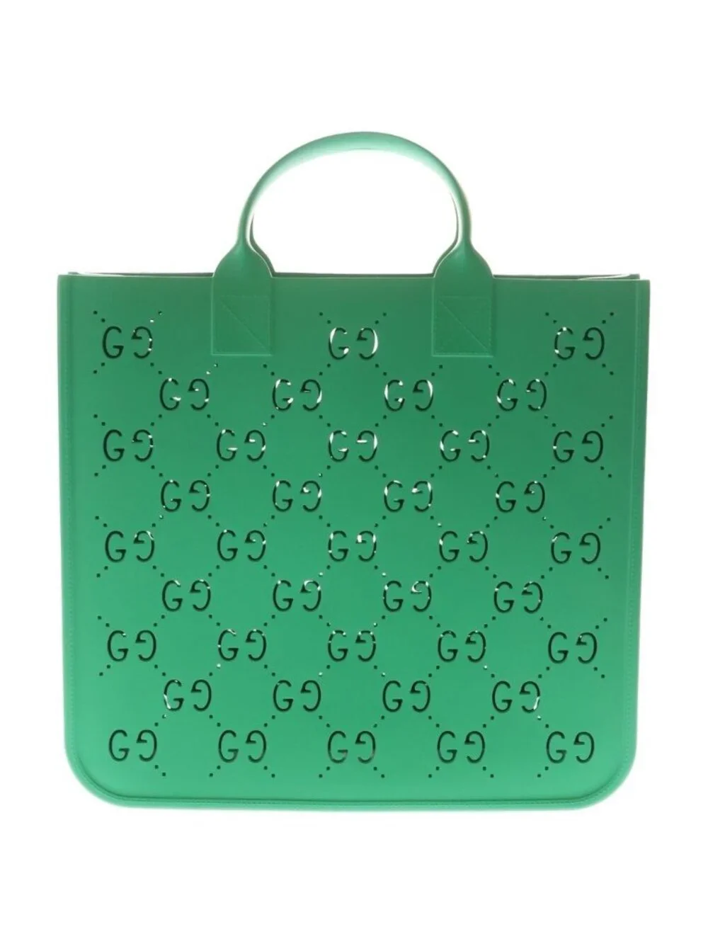 Gucci GG Children's Rubber Tote Handbag Green